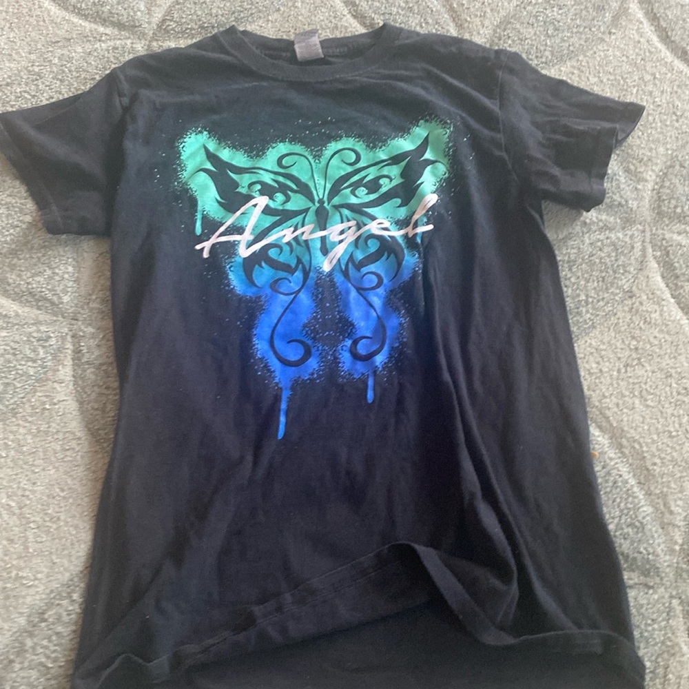 Size Small Blue and green graphic tshirt